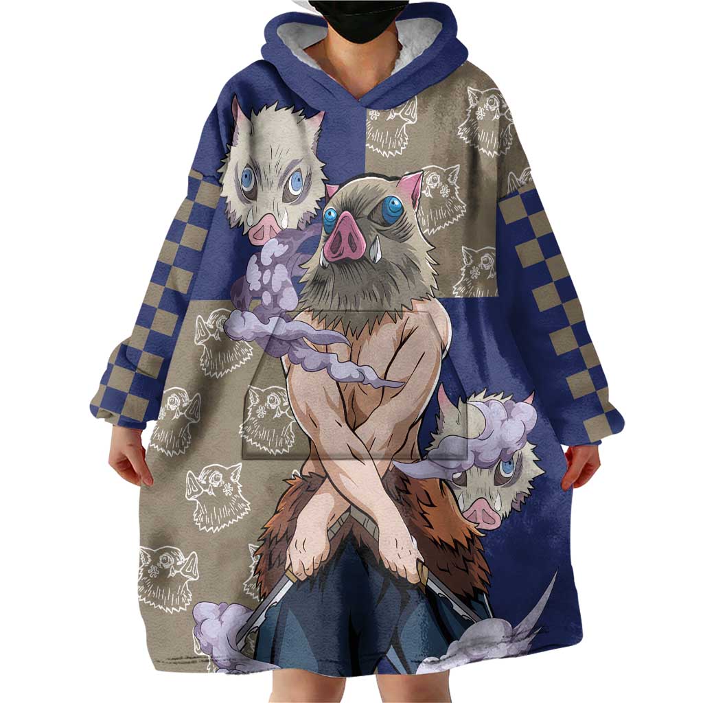 Hashibira Inosuke - Demon Slayer Wearable Blanket Hoodie Anime Style TS04