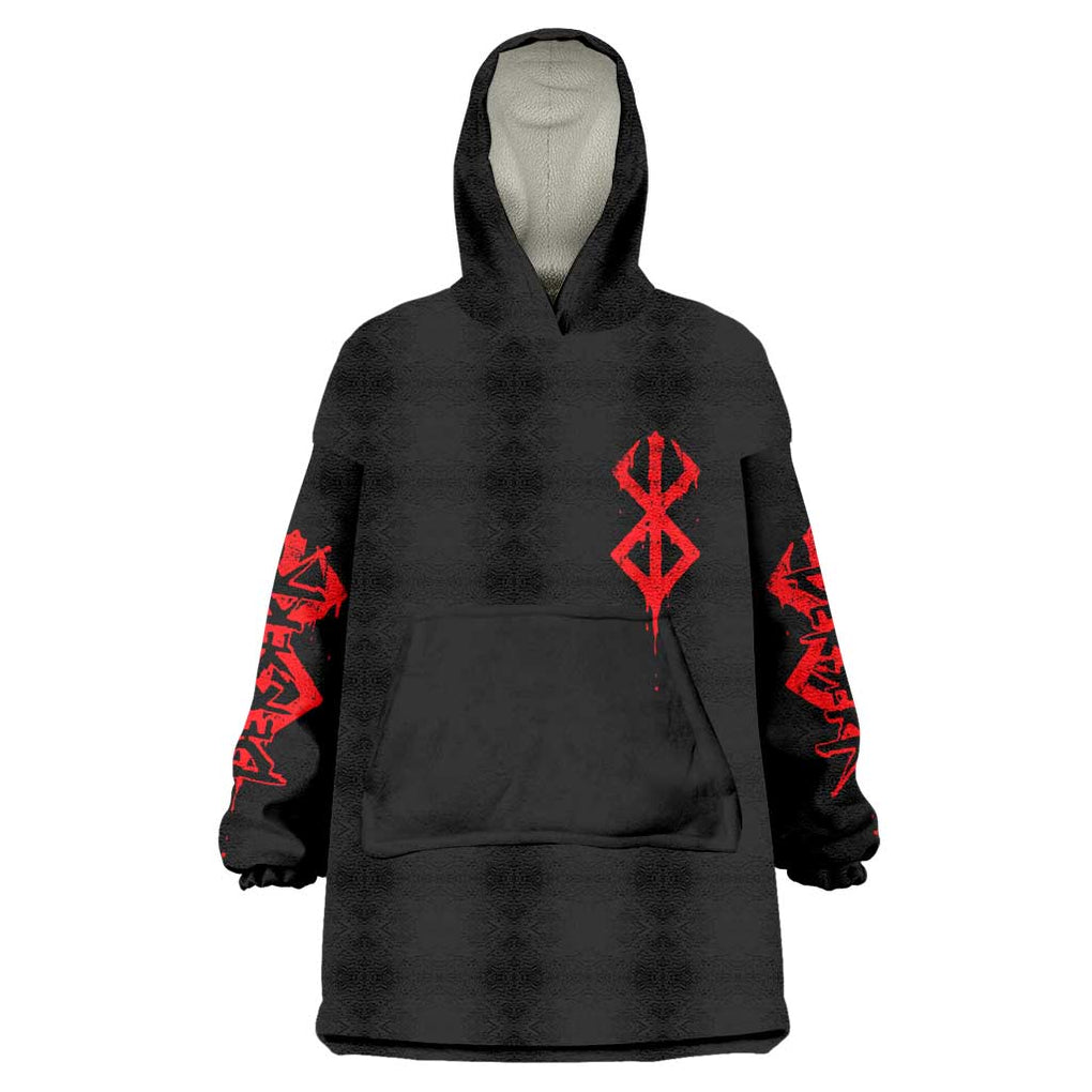 Guts Berserk Wearable Blanket Hoodie Anime Style TS04