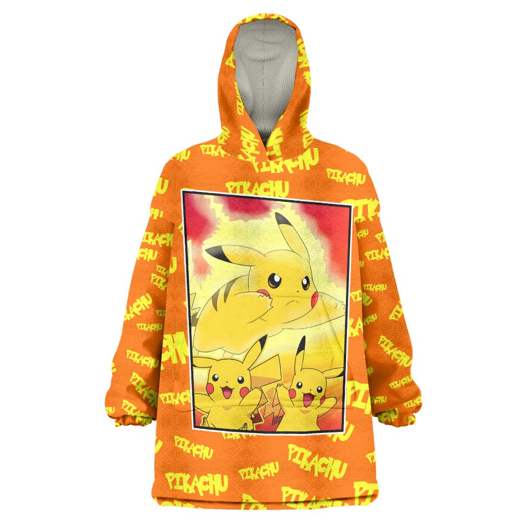 Pika Pika Chu - Pokémon Wearable Blanket Hoodie Anime Style TS04