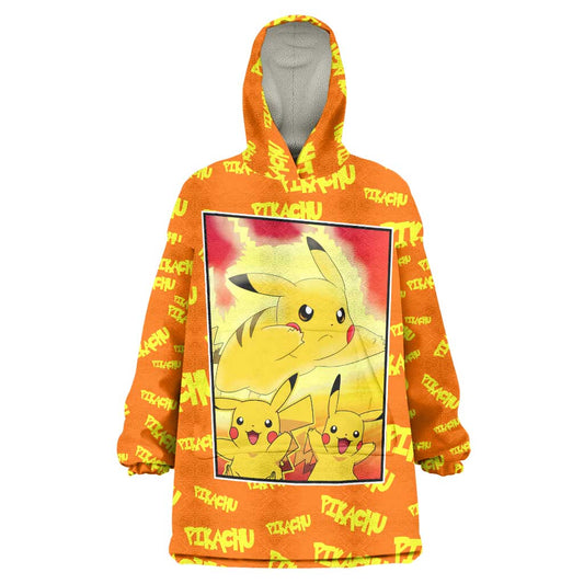 Pika Pika Chu - Pokémon Wearable Blanket Hoodie Anime Style TS04