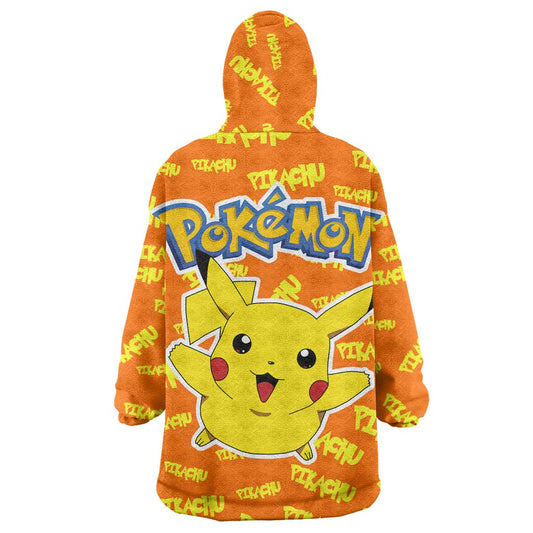 Pika Pika Chu - Pokémon Wearable Blanket Hoodie Anime Style TS04