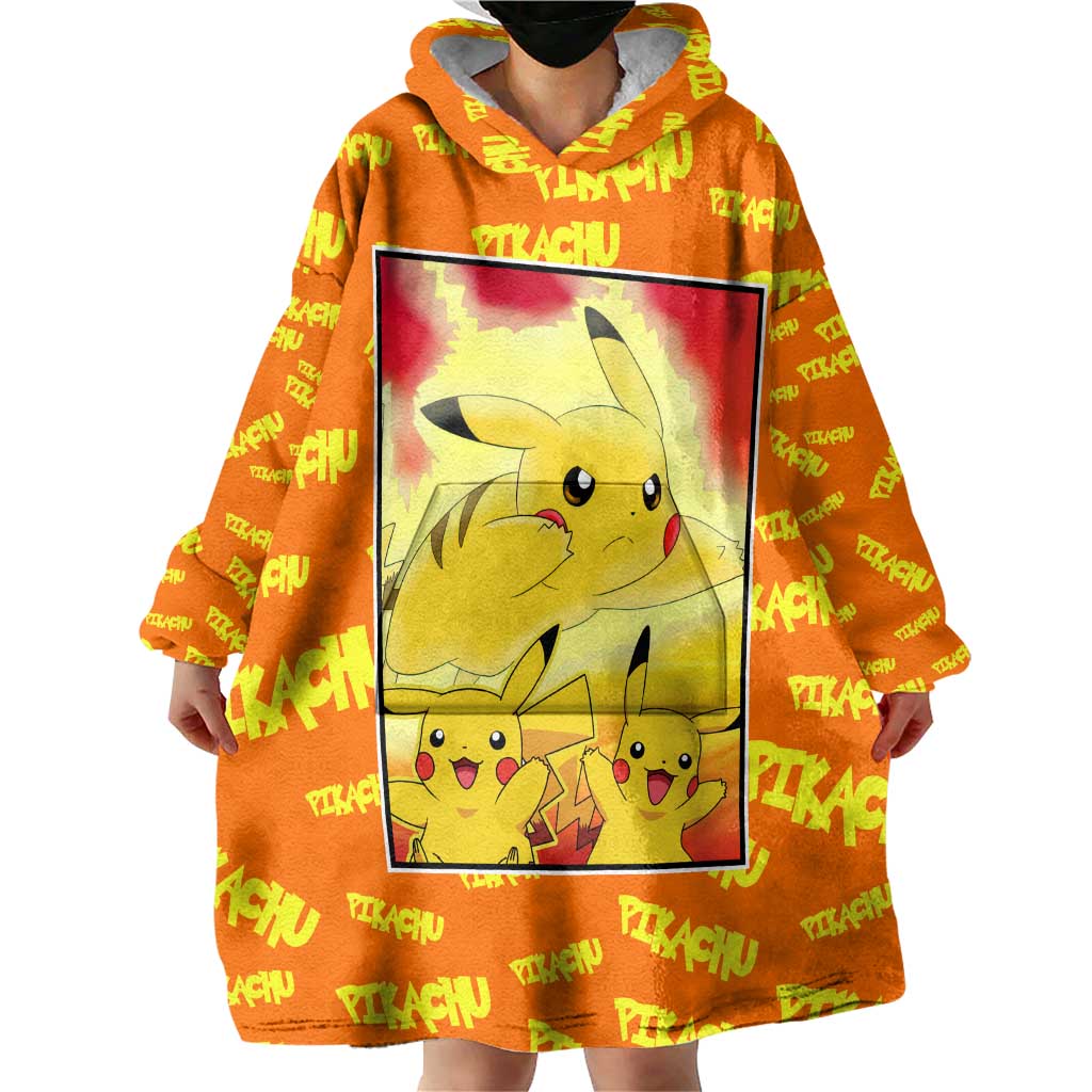 Pika Pika Chu - Pokémon Wearable Blanket Hoodie Anime Style TS04