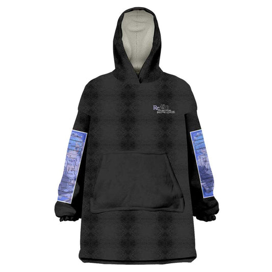 Rem Re: Zero Streetwear Wearable Blanket Hoodie Anime Style TS04
