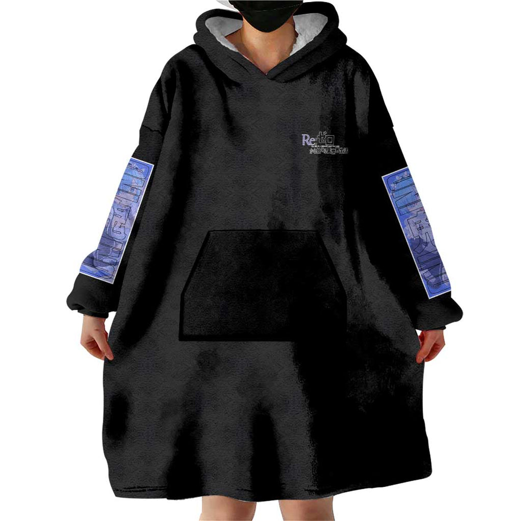 Rem Re: Zero Streetwear Wearable Blanket Hoodie Anime Style TS04