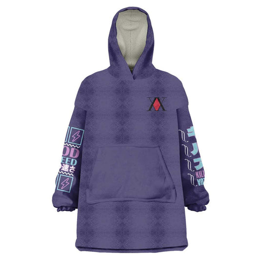 Killua Zoldyck V2 Hunter x Hunter Wearable Blanket Hoodie Anime Style TS04