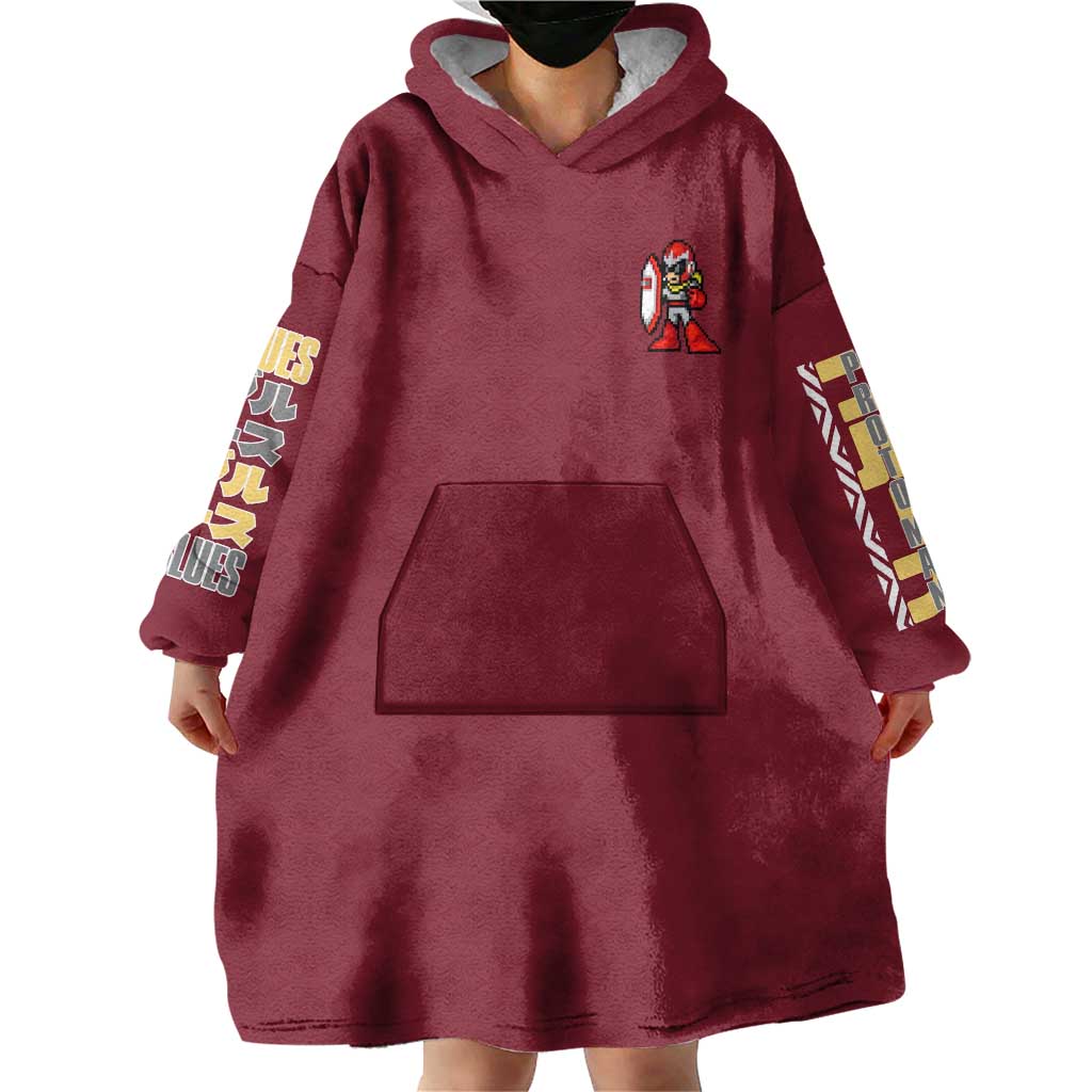 Proto Man Mega Man Wearable Blanket Hoodie Japan Anime Style TS04