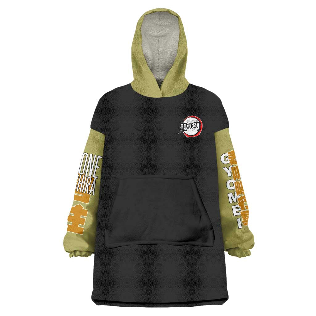 Gyomei Himejima V2 Demon Slayer S Wearable Blanket Hoodie Japan Anime Style TS04
