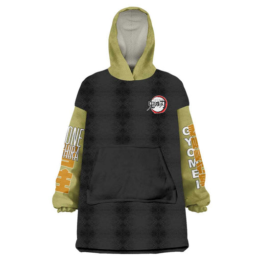 Gyomei Himejima V2 Demon Slayer S Wearable Blanket Hoodie Japan Anime Style TS04