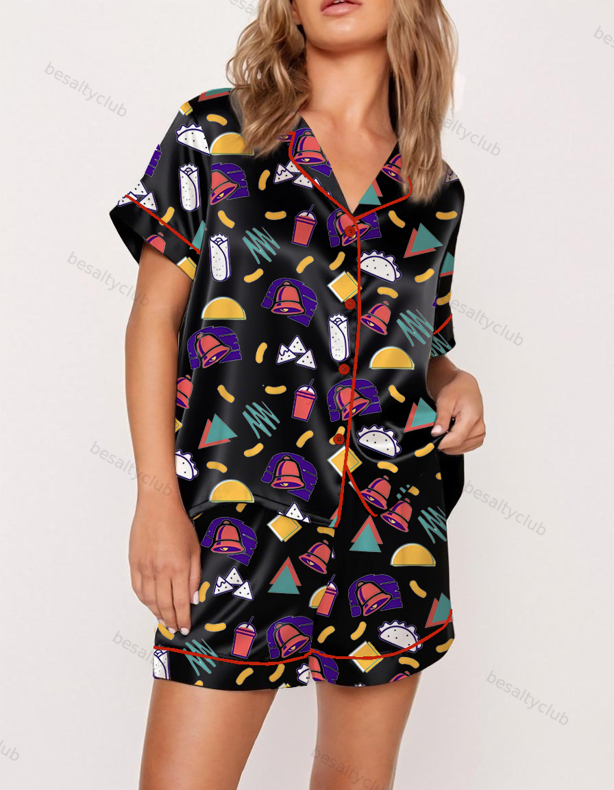 Taco Lover Satin Pajama Set