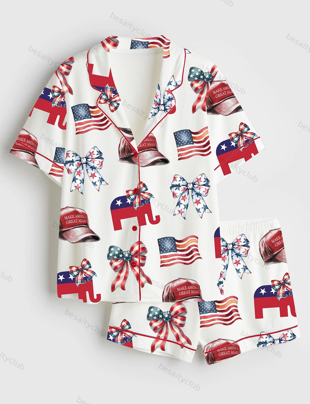 America 45 47 Satin Pajama Set