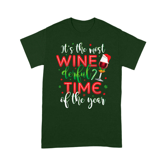 It's The Most Winederful Time Of The Year Funny Christmas Tee Shirt Gift For Christmas