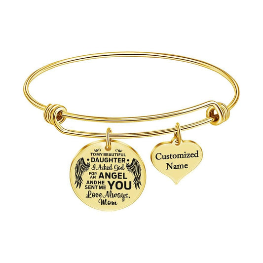 Mom To Daughter - Love Always Customized Name Bracelet