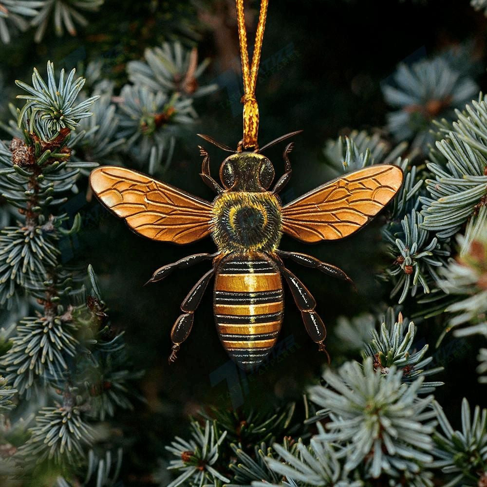 Bee Christmas Ornament, Christmas Ornament Gift, Christmas Gift, Christmas Decoration