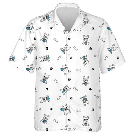 Birthday Gift Box Christmas French Bulldog Hawaiian Shirt, Hawaiian Shirt Gift, Christmas Gift.