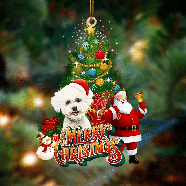 Bichon Frise Christmas Ornament, Christmas Ornament Gift, Christmas Gift, Christmas Decoration