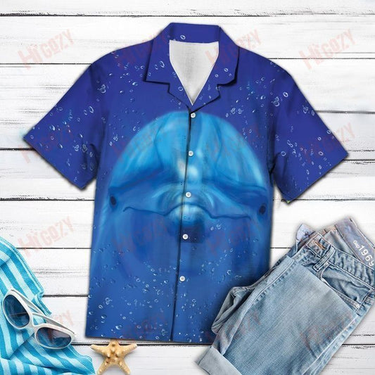 Cute Dolphin - Short Sleeve Shirt Vacation Short Sleeve Tactical Hawaiian Shirt Hawaiian Shirt Pattern, Hwaiian For Gift