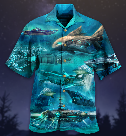 Submarine Love Ocean - Hawaiian Shirt, Hawaiian Shirt Gift, Christmas Gift