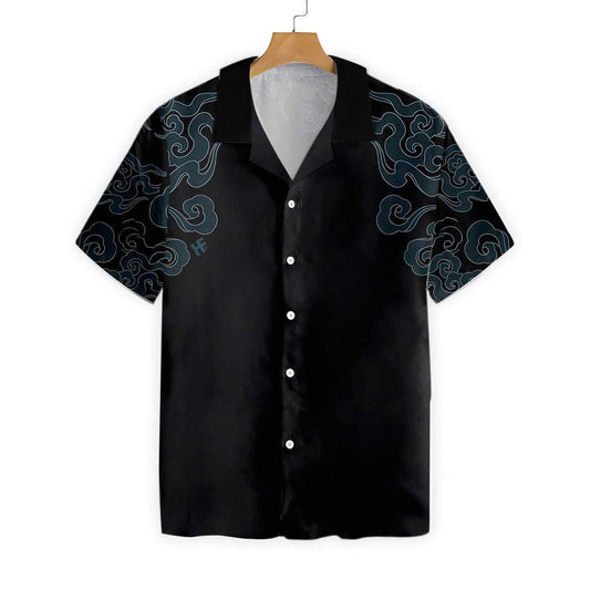 Kanagawa Dragon Awesome Background Design Hawaiian Shirt, Hawaiian For Gift