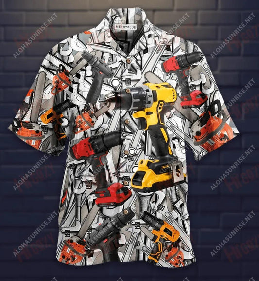 I'M Here Because You Broke It Mechanic Unisex Hawaiian Shirt Ocean Short Sleeve Tactical Hawaiian Shirt Funny Hawaiian Shirts, Hawaiian Shirt Gift, Christmas Gift