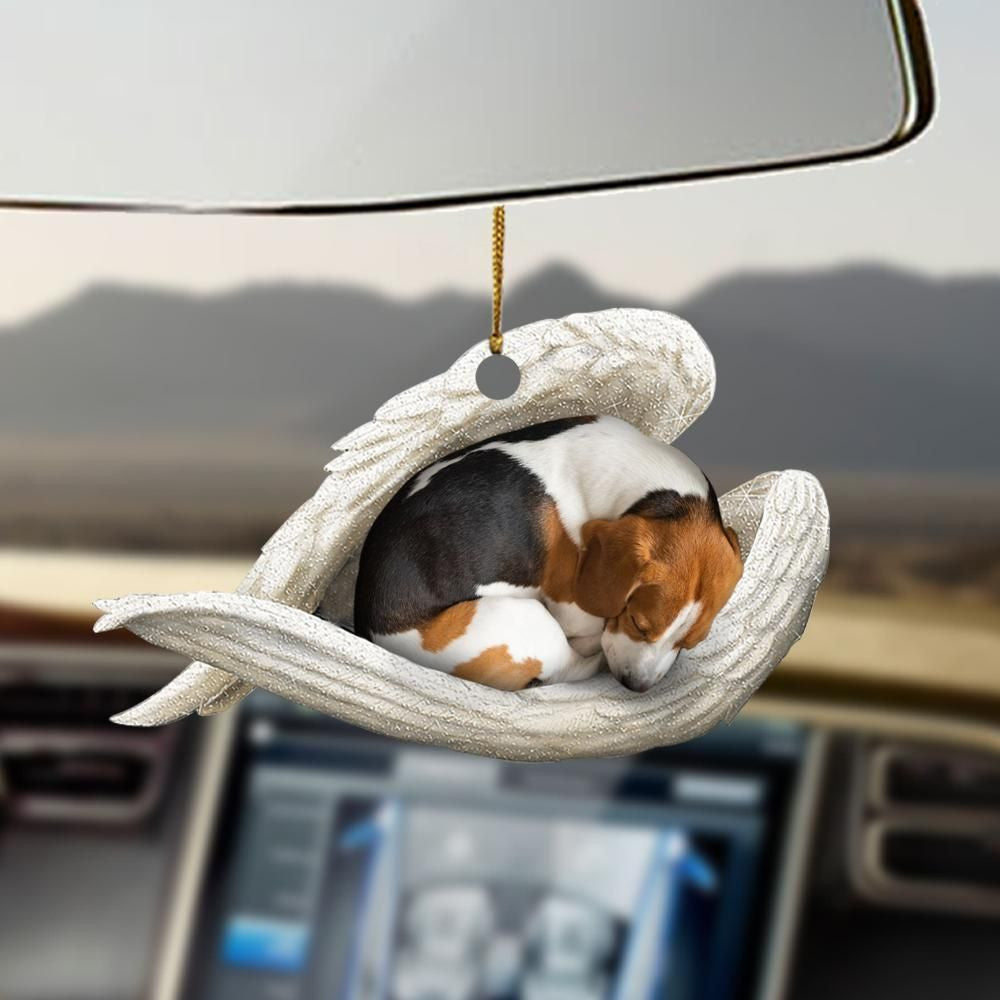 Beagle Sleeping Angel Ornament, Christmas Ornament Gift, Christmas Gift, Christmas Decoration