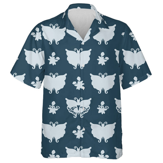 Hand Drawn Sweet Summer With Butterfly Hawaiian Shirt, Hawaiian For Gift