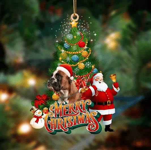 Boxer Christmas Ornament, Christmas Ornament Gift, Christmas Gift, Christmas Decoration