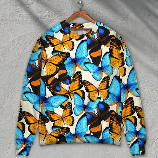 Butterfly Abstract Colorful Vintage Ugly Christmas Sweater, Christmas Ugly Sweater, Christmas Gift, Gift Christmas 2024