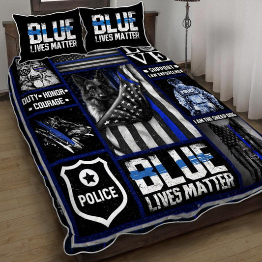 German Shepherd - Police Dog Quilt Bedding Set Bedroom Set Bedlinen 3D,Bedding Christmas Gift,Bedding Set Christmas