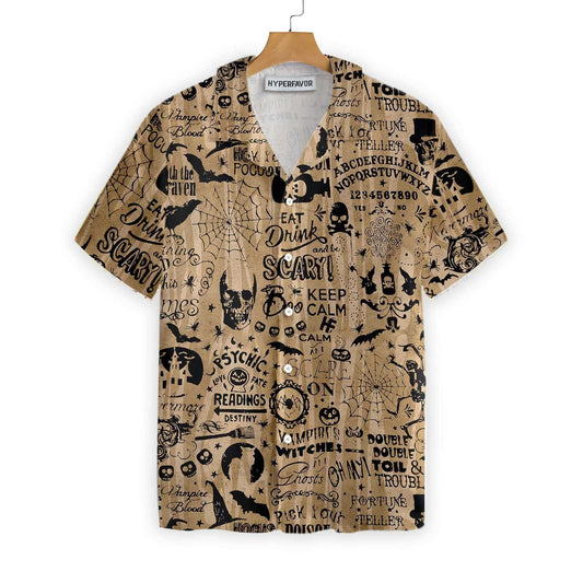 Halloween Ouija Shirt For Men Hawaiian Shirt, Hawaiian For Gift
