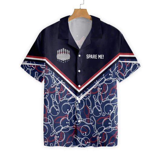 Ideal Spare Me Bowling Design Hawaiian Shirt, Hawaiian For Gift