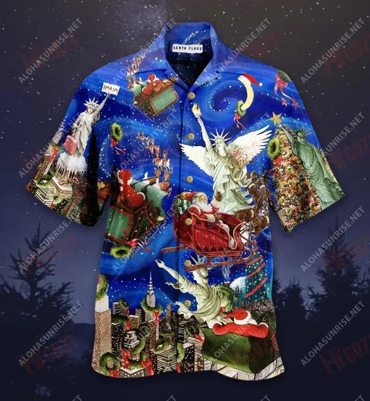 Dear Santa, Give Me Liberty N Christmas Short Hawaiian Shirt Ocean Hawaiian T Shirts Hawaiian Crazy Shirts Hawaiian Shirt Pattern, Hawaiian Shirt Gift, Christmas Gift