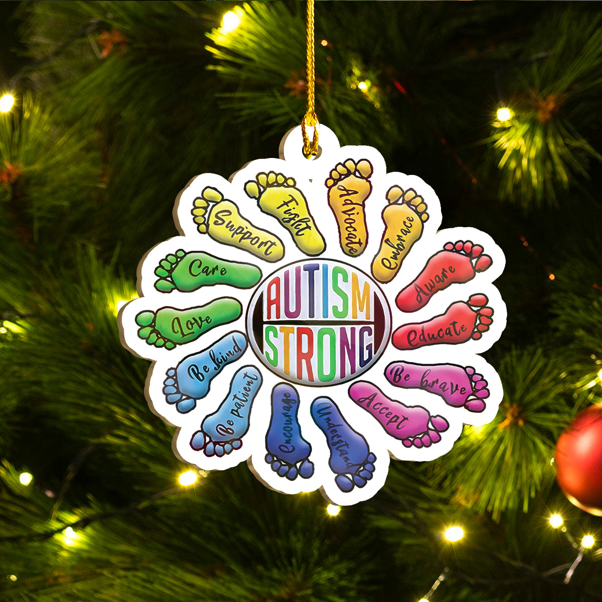 Autism Awareness Ornaments Set, Autism Christmas Ornaments, Autism Ornaments Set Family Gift Idea