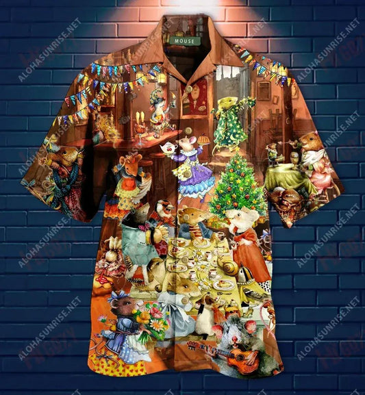 Let'S Party When No Hooman At Home Short Hawaiian Shirt Ocean Short Sleeve Hawaiian Crazy Shirts Funny Hawaiian Shirts, Hawaiian Shirt Gift, Christmas Gift