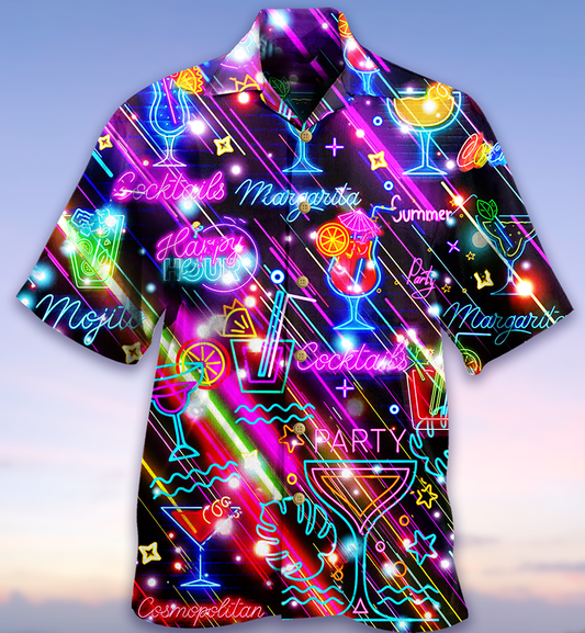 Cocktail Happy - Hawaiian Shirt, Hwaiian For Gift