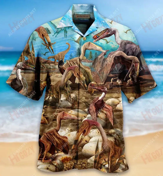 Born To Be King Of Sky Dinosaur Unisex Hawaiian Shirt Hobbies Short Sleeve Vintage Hawaiian Shirts Hawaiian Shirts For Women, Hawaiian Shirt Gift, Christmas Gift