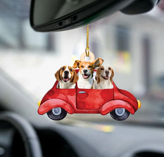 Beagle Enjoy The Trip Ornament, Christmas Ornament Gift, Christmas Gift, Christmas Decoration