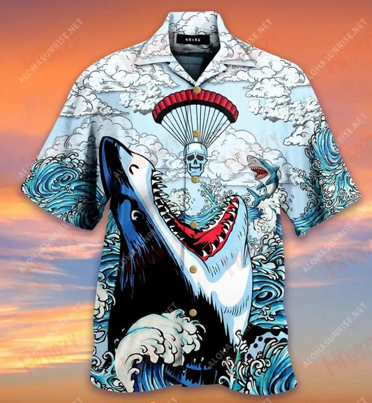 Sorry, You Were Trapped Shark Short Hawaiian Shirt Summer Tropical Shirts Hawaiian Crazy Shirts Hawaiian Shirt Pattern, Hawaiian Shirt Gift, Christmas Gift