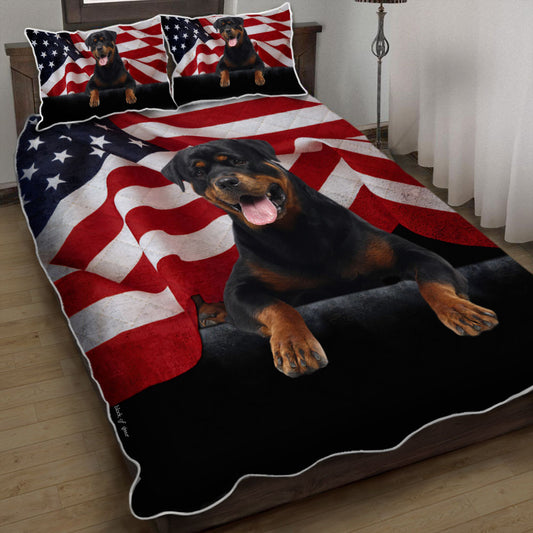 Rottweiler Dog American Quilt Bedding Set Bedroom Set Bedlinen 3D,Bedding Christmas Gift,Bedding Set Christmas