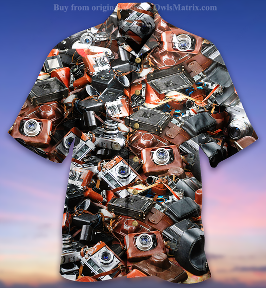 Camera Retro Love Life - Hawaiian Shirt, Hawaiian Shirt Gift, Christmas Gift