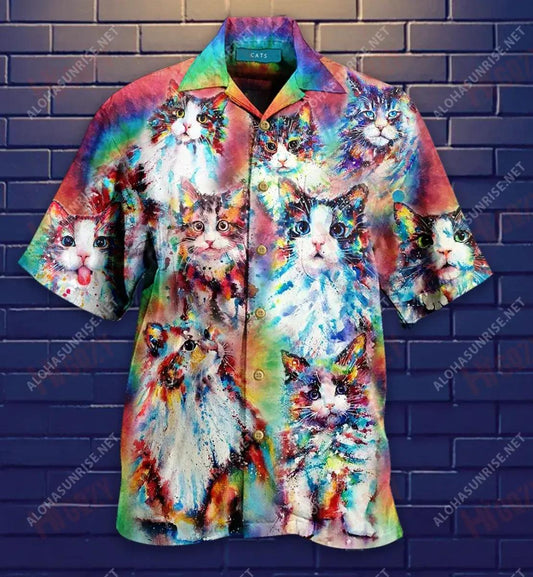 Home Is The Where Cat Is Short Hawaiian Shirt Ocean Hawaiian T Shirts Best Hawaiian Shirts Hawaiian Shirt Pattern, Hawaiian Shirt Gift, Christmas Gift