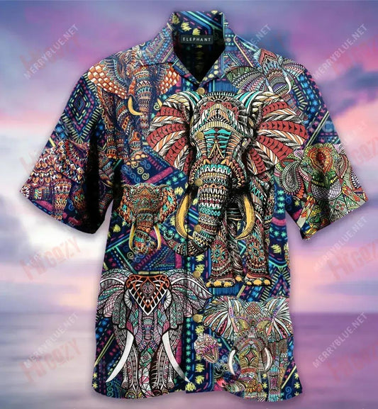 Come To Play Elephant Short Hawaiian Shirt Vacation Aloha Shirt Vintage Hawaiian Shirts Hawaiian Shirts For Women, Hawaiian Shirt Gift, Christmas Gift