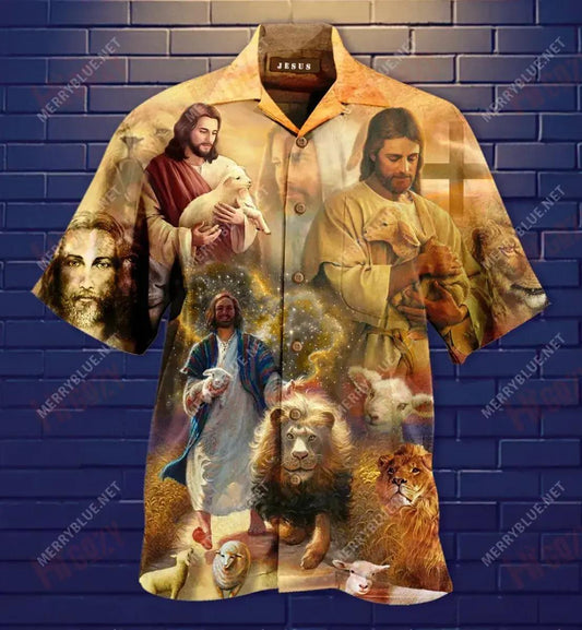 The Spirit Of Christ Hawaiian Shirt Summer Short Sleeve Hawaiian Crazy Shirts Hawaiian Shirts For Men, Hawaiian Shirt Gift, Christmas Gift