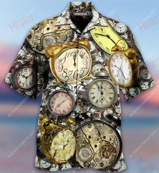 Good Morning! Ringing Alarm Clock Unisex Hawaiian Shirt Hobbies Short Sleeve Hawaiian Crazy Shirts Hawaiian Shirt Pattern, Hawaiian Shirt Gift, Christmas Gift