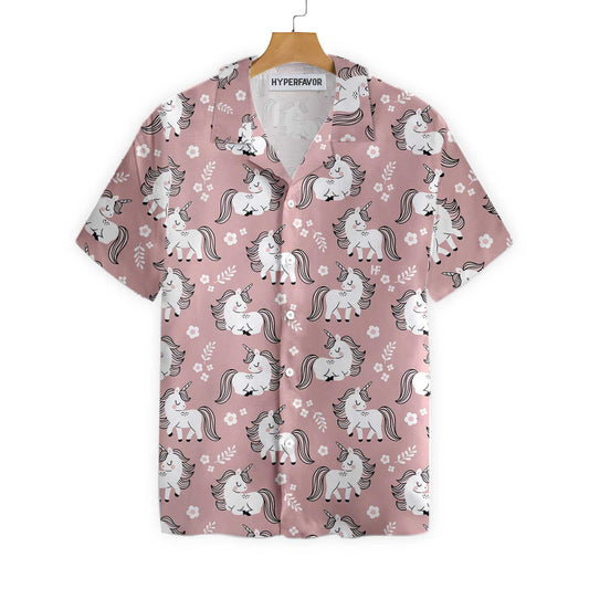 Lovely Baby Unicorn In The Magic Forest Hawaiian Shirt, Hawaiian For Gift