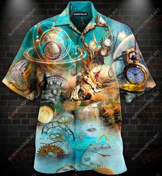 If Not Now, When Clock Unisex Hawaiian Shirt Vacation Short Sleeve Best Hawaiian Shirts Hawaiian Shirt Pattern, Hawaiian Shirt Gift, Christmas Gift