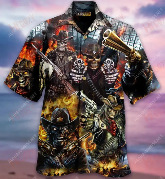 No Guts No Glory Short Hawaiian Shirt Ocean Hawaiian T Shirts Best Hawaiian Shirts Hawaiian Shirts For Men, Hawaiian Shirt Gift, Christmas Gift