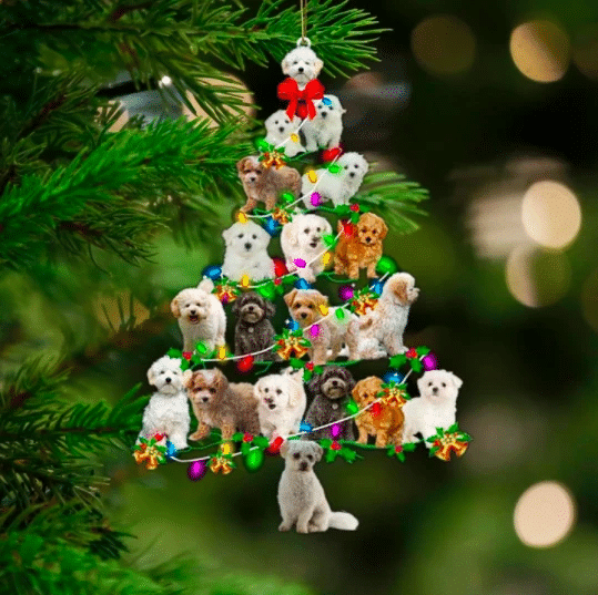 Bichon Frise Christmas Ornament, Christmas Ornament Gift, Christmas Gift, Christmas Decoration