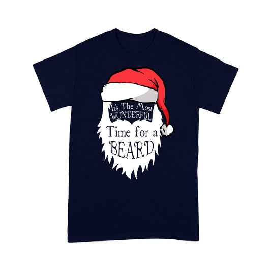 It's The Most Wonderful Time For A Beard Funny Christmas Tee Shirt Gift For Christmas