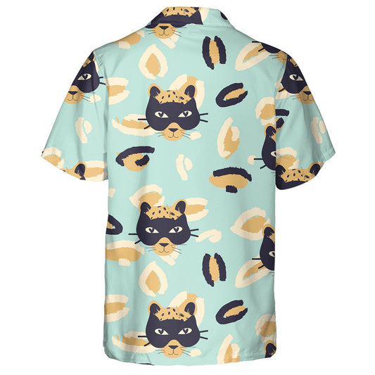 Exotic Leopard Animal With Black Mask Hawaiian Shirt,Hawaiian Shirt Gift, Christmas Gift