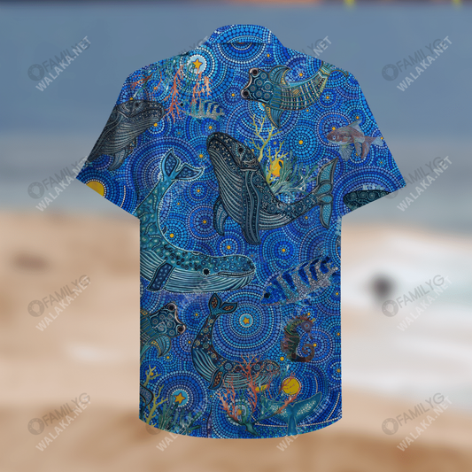 Amazing Whale Unisex Hawaiian Shirt, Hawaiian Shirt Gift, Christmas Gift